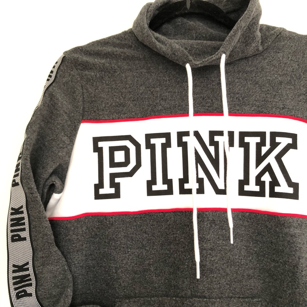 SOLD. PINK VS | Rare NWOT fleece cowl sweatshirt - Picture 3 of 5